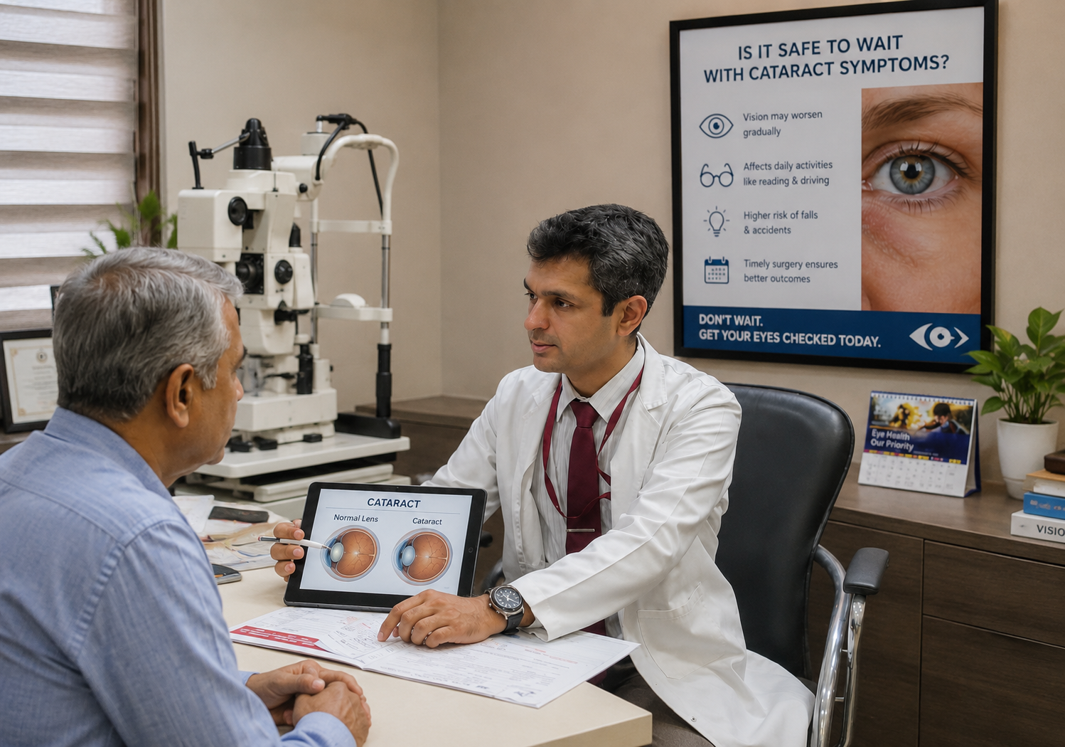 Is it safe to wait with Cataract symptoms?